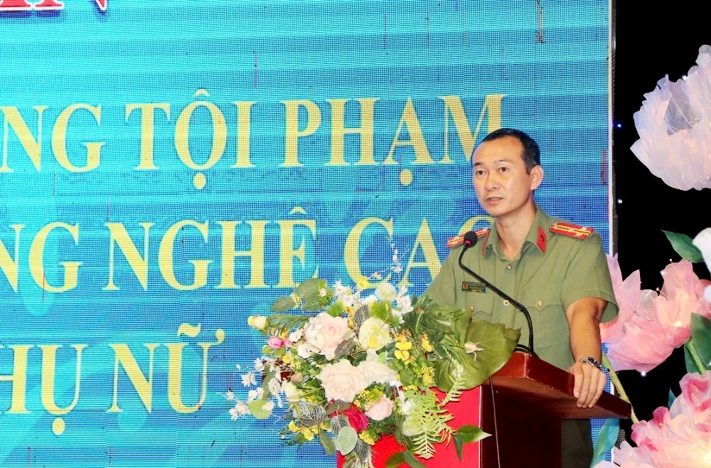 Cán bộ Hội Phụ nữ tham gia tập huấn phòng, chống tội phạm lừa đảo công nghệ cao 