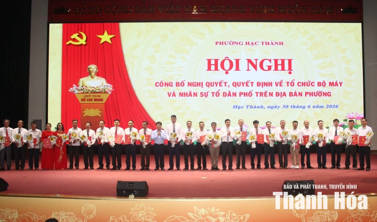 Sau sắp xếp, phường Hạc Thành còn 65 tổ dân phố