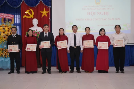 Tòa án Nhân dân khu vực 12: Phấn đấu năm 2026, đạt danh hiệu 'Cờ thi đua Tòa án Nhân dân'