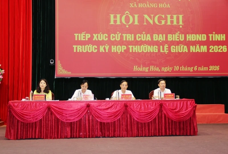 Cử tri xã Hoằng Hóa kiến nghị quy hoạch đô thị và một số chế độ, chính sách đặc thù