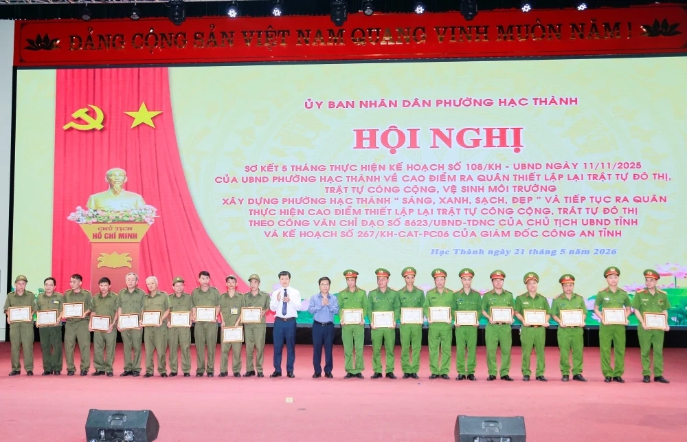 Phường Hạc Thành chuyển biến rõ nét sau thực hiện cao điểm ra quân lập lại trật tự đô thị