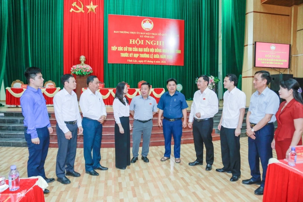 Đại biểu HĐND tỉnh tiếp xúc cử tri các xã Vĩnh Lộc, Tây Đô