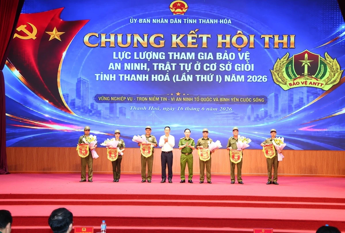 Chung kết Hội thi lực lượng tham gia bảo vệ ANTT ở cơ sở giỏi 