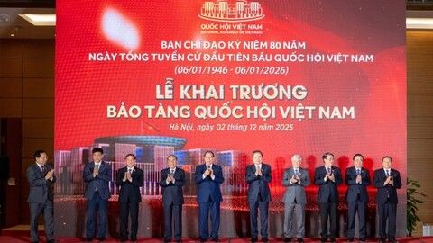 Chủ tịch Quốc hội Trần Thanh Mẫn dự Lễ khai trương Bảo tàng Quốc hội Việt Nam