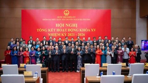 Chủ tịch Quốc hội Trần Thanh Mẫn dự Hội nghị Tổng kết hoạt động Nhóm đại biểu Quốc hội chuyên trách địa phương