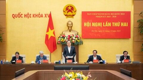 Bí thư Đảng ủy Quốc hội, Chủ tịch Quốc hội Trần Thanh Mẫn chủ trì Hội nghị lần thứ hai Ban Chấp hành Đảng bộ Quốc hội