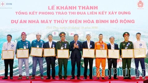 Khánh thành Nhà máy Thủy điện Hòa Bình mở rộng - Công trình trọng điểm chào mừng Đại hội XIV của Đảng