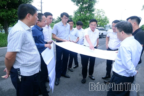 Kiểm tra tiến độ các dự án khu đô thị, nhà ở xã hội tại các phường Xuân Hòa, Phúc Yên