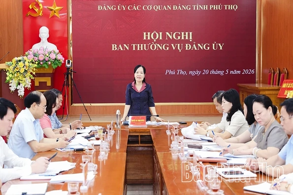 Ban Thường vụ Đảng ủy các cơ quan Đảng tỉnh cho ý kiến nhiều nội dung quan trọng