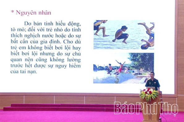 Tập huấn, tuyên truyền phòng, chống đuối nước cho trẻ em năm 2026