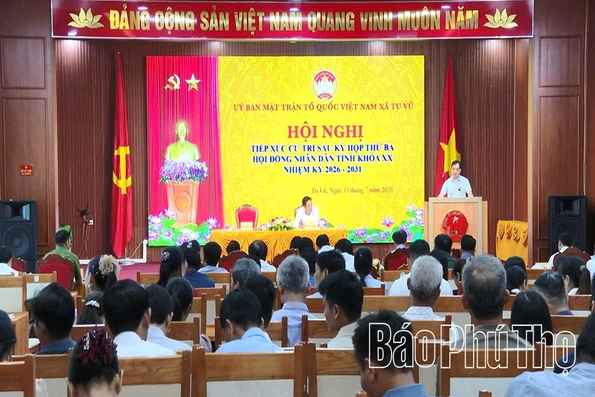 Đại biểu HĐND tỉnh Tiếp xúc cử tri xã Tu Vũ
