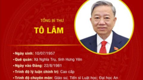 [Infographic] Tiểu sử Tổng Bí thư Tô Lâm