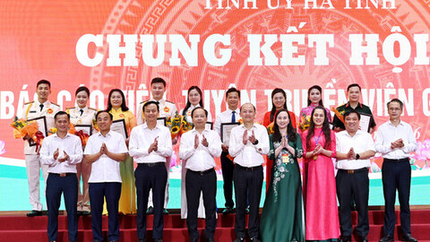 Thí sinh Đảng bộ xã Đức Thịnh nhất Hội thi Báo cáo viên, Tuyên truyền viên giỏi Hà Tĩnh