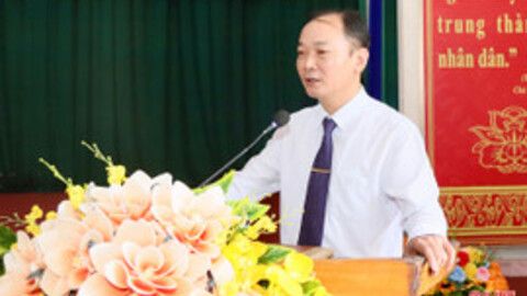 Đồng chí Nguyễn Thiều Quang giữ chức Bí thư Đảng ủy xã Đức Thịnh