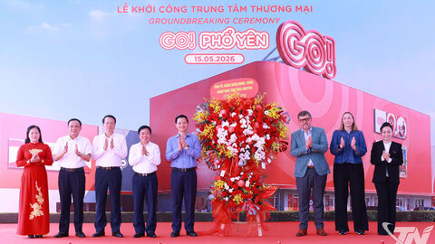 Khởi công Trung tâm thương mại GO! Phổ Yên tổng mức đầu tư trên 400 tỷ đồng