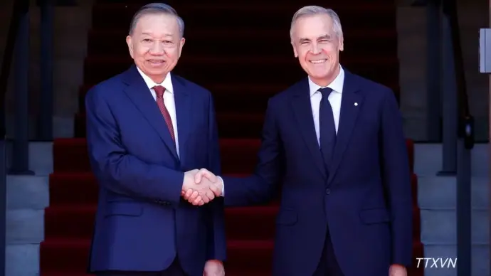 Tổng Bí thư, Chủ tịch nước Tô Lâm hội đàm với Thủ tướng Canada Mark Carney