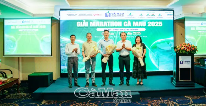 Họp báo Giải Marathon – Cà Mau 2025 Cúp PETROVIETNAM