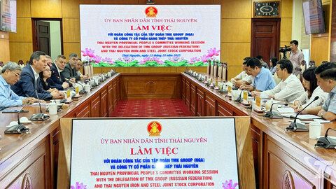 Tập đoàn TMK và Công ty CP Gang thép Thái Nguyên thúc đẩy hợp tác