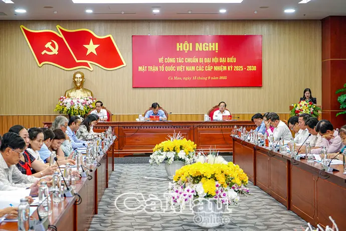 Cà Mau rà soát công tác chuẩn bị Đại hội Mặt trận Tổ quốc