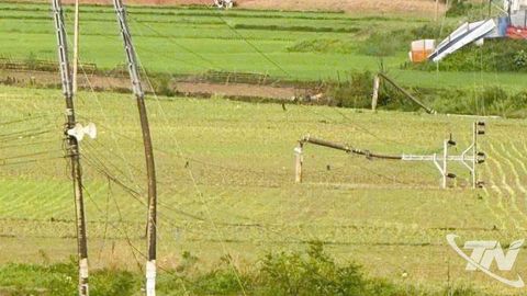 Dông lốc gây thiệt hại tại xã Nam Cường