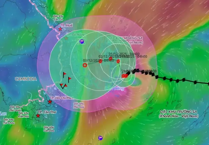 Bão Koto giảm còn cấp 11, hướng vào Gia Lai
