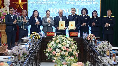 Thuế tỉnh Thái Nguyên ký kết quy chế phối hợp với Hiệp hội Doanh nghiệp tỉnh