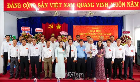 Ông Nguyễn Thành Huy tái đắc cử Chủ tịch Hội Thuỷ sản tỉnh Cà Mau