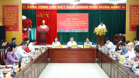 Hội thảo về phát triển khoa học, công nghệ, đổi mới sáng tạo và chuyển đổi số
