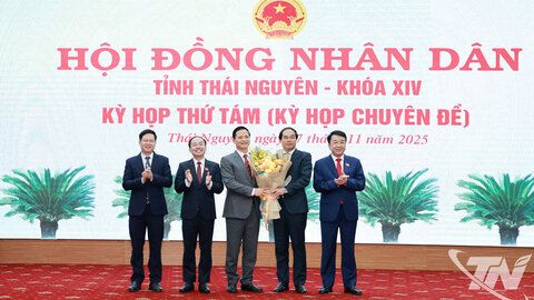 Đồng chí Vương Quốc Tuấn được bầu giữ chức Chủ tịch UBND tỉnh Thái Nguyên