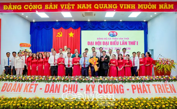 Đồng chí Nguyễn Thế Châu được chỉ định giữ chức Bí thư Đảng ủy xã Trần Văn Thời