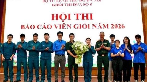 Tuổi trẻ Phú Thượng giành giải Ba tại Hội thi Báo cáo viên giỏi lực lượng vũ trang Thủ đô năm 2026