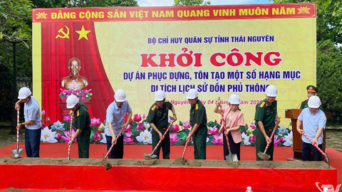 Khởi công phục dựng, tôn tạo Di tích lịch sử Quốc gia Đồn Phủ Thông