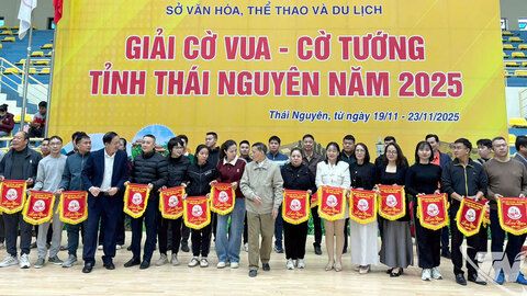 Hơn 740 vận động viên tranh tài tại Giải Cờ vua - Cờ tướng tỉnh Thái Nguyên