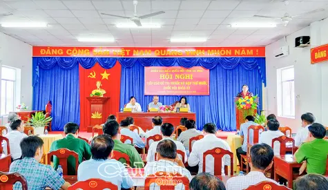 Đoàn ĐBQH tỉnh tiếp xúc cử tri tại xã Nguyễn Việt Khái và xã Lương Thế Trân