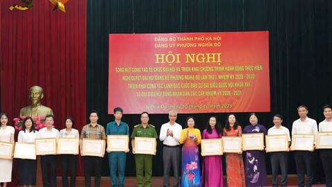 Nghĩa Đô quyết tâm xây dựng phường “xanh, văn minh, hiện đại, Nhân dân hạnh phúc”