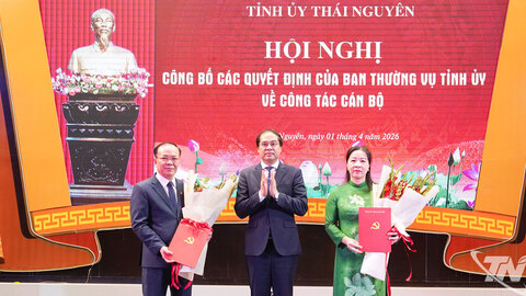 Điều động, bổ nhiệm Tổng Biên tập Báo và Phát thanh, Truyền hình Thái Nguyên