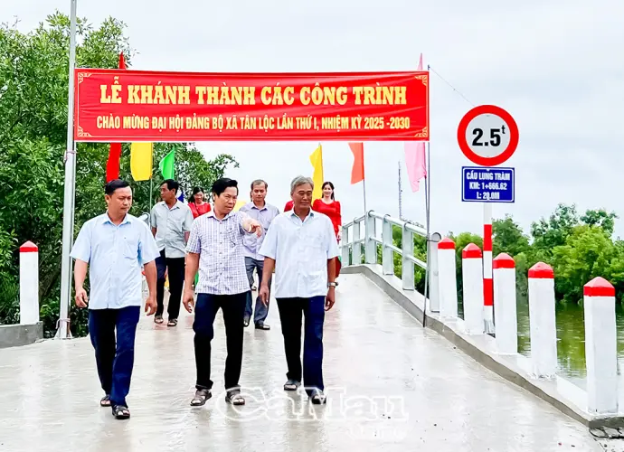 Tân Lộc khánh thành công trình ý nghĩa “Dân góp sức – Đảng đồng hành”