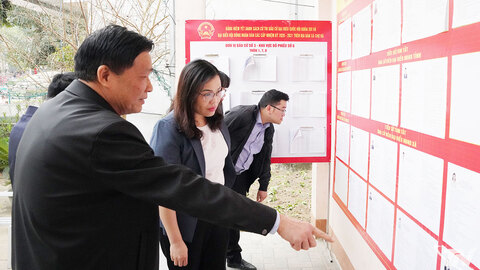 Kiểm tra, giám sát công tác chuẩn bị bầu cử tại các xã Thượng Minh, Chợ Rã và Phúc Lộc