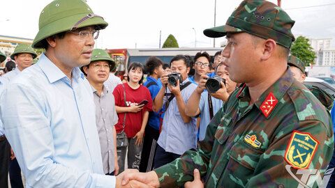 Gặp mặt, tri ân các lực lượng hoàn thành nhiệm vụ hỗ trợ khắc phục hậu quả mưa lũ