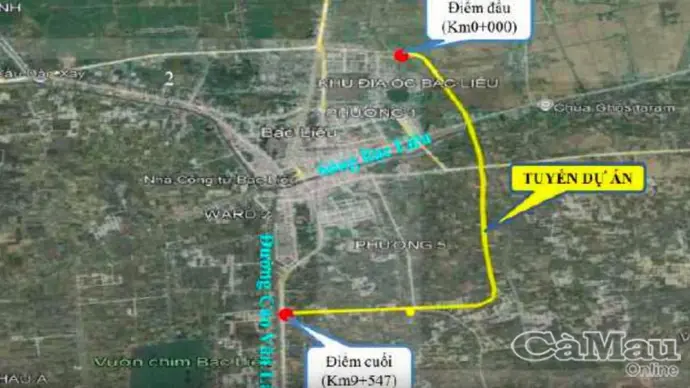 Cà Mau khởi công hai tuyến đường vành đai chào mừng Đại hội XIV của Đảng