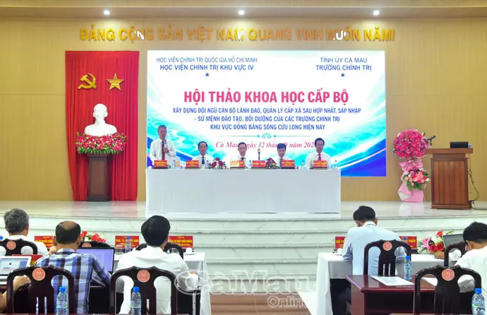 Hội thảo khoa học cấp Bộ về Xây dựng đội ngũ cán bộ lãnh đạo, quản lý cấp xã sau hợp nhất