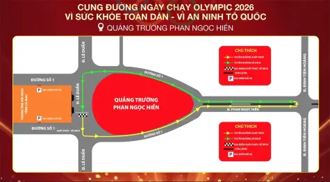 Cà Mau hưởng ứng Ngày chạy Olympic - Vì sức khoẻ toàn dân - Vì an ninh Tổ quốc năm 2026