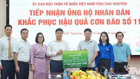 Các tổ chức, doanh nghiệp chia sẻ, hỗ trợ tỉnh Thái Nguyên khắc phục hậu quả bão số 11