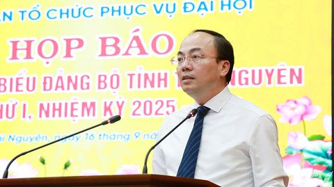 Họp báo thông tin về Đại hội đại biểu Đảng bộ tỉnh Thái Nguyên lần thứ I