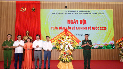 Phường Yên Sở phát huy sức mạnh toàn dân, xây dựng thế trận an ninh nhân dân vững chắc
