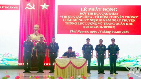 Lữ đoàn Thông tin 601: Phát động đợt cao điểm 'Thi đua lập công – Tô hồng truyền thống'