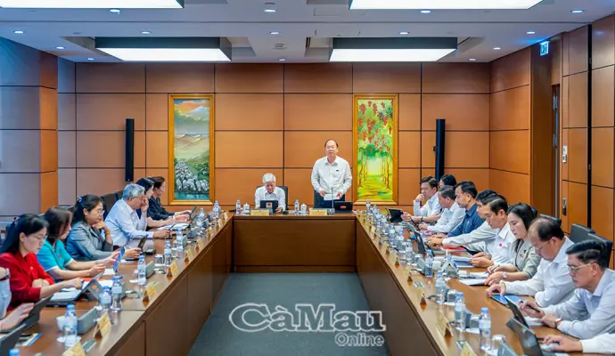 Đoàn đại biểu Quốc hội tỉnh Cà Mau đóng góp ý kiến hoàn thiện các dự án luật, nghị quyết trình Quốc hội