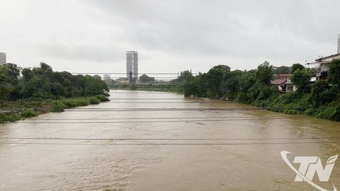 Mưa to, ngập úng, nguy cơ sạt lở đất tại Thái Nguyên