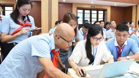 350 giáo viên, cán bộ phụ trách được huấn luyện kỹ năng công tác Đội
