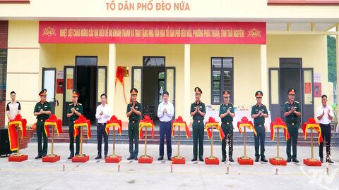 Tổng cục Công nghiệp Quốc phòng: Khánh thành Nhà văn hóa tổ dân phố Đèo Nứa